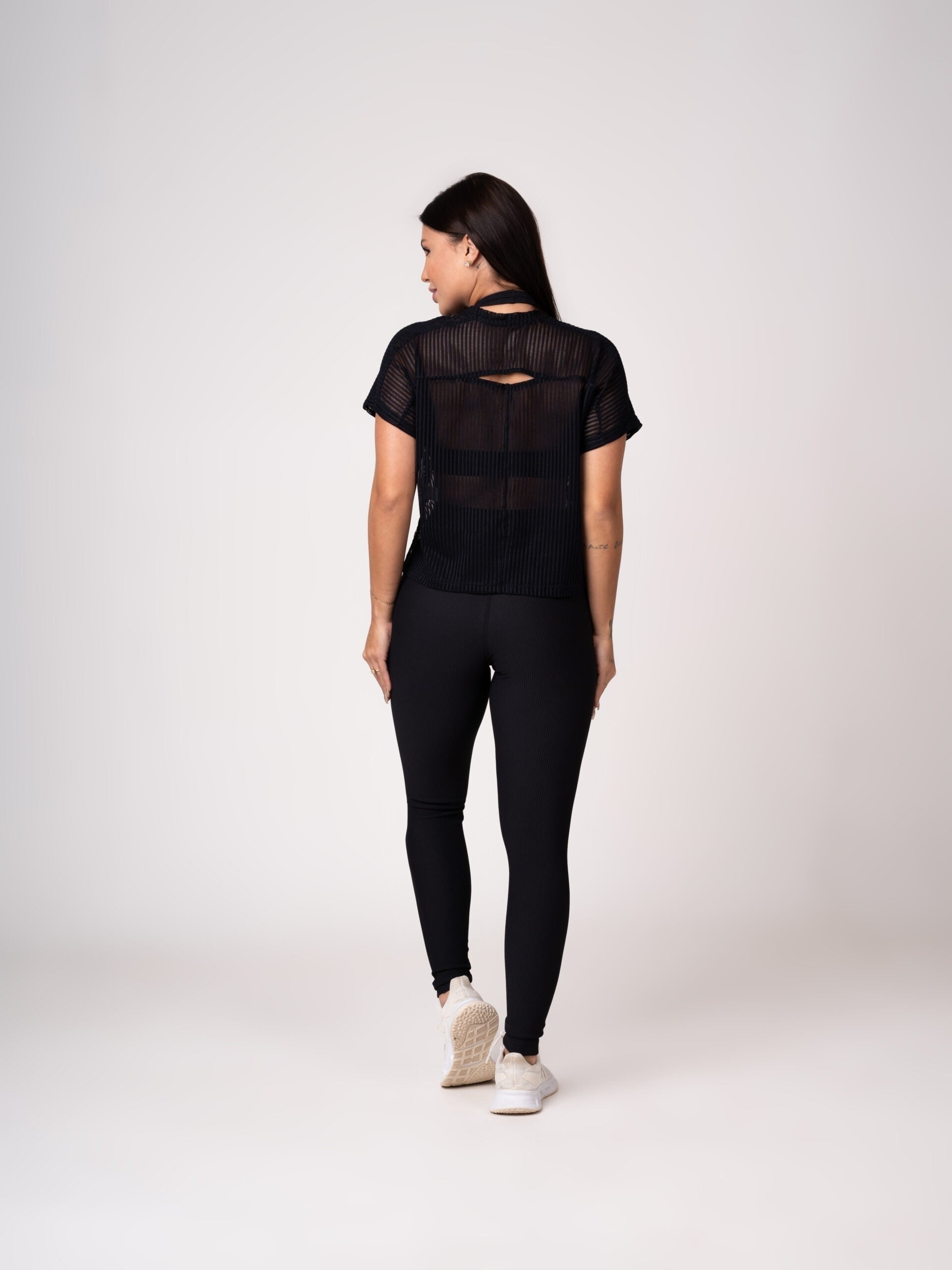 Blusa Cropped Telinha Comfy Preta