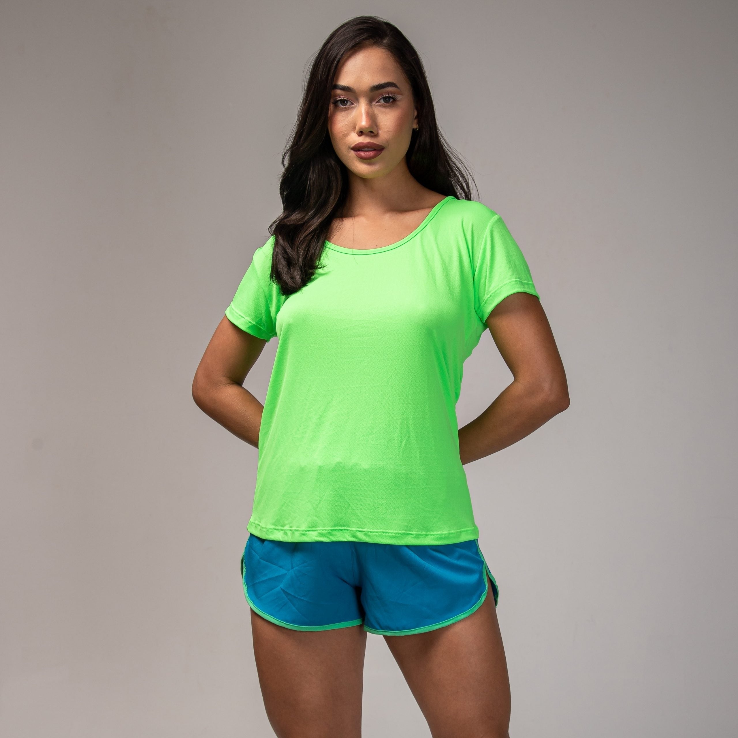 Camisa Run Manga Curta Verde