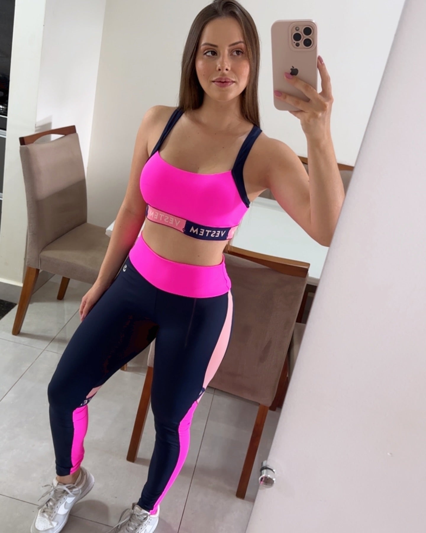 Conjunto Legging Áurea Performance - Rosa Pink